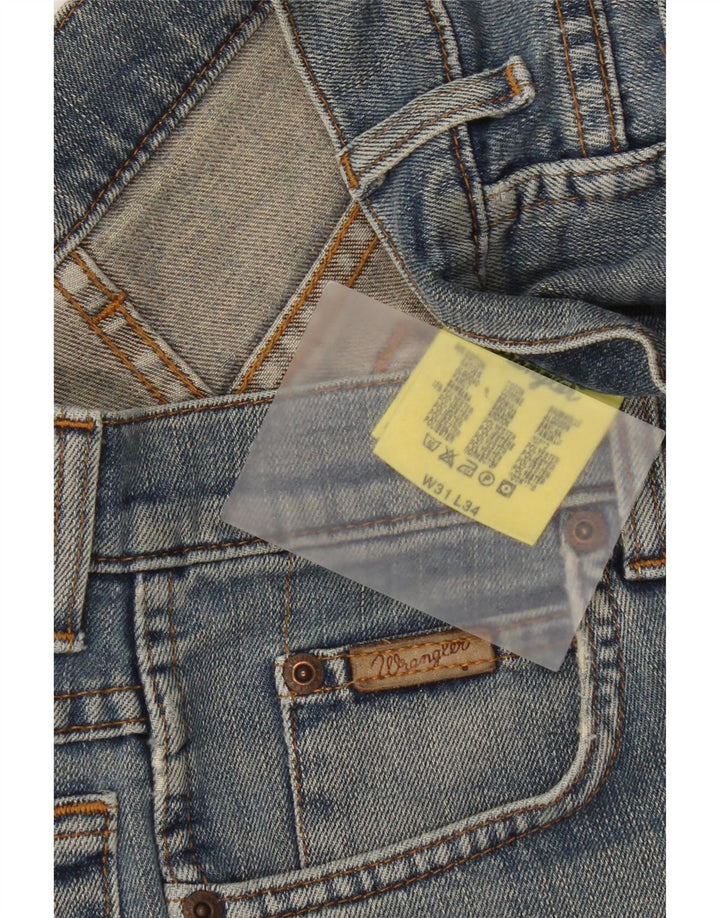 Pantaloni scurți din denim Wrangler pentru femei W31, bumbac albastru mediu