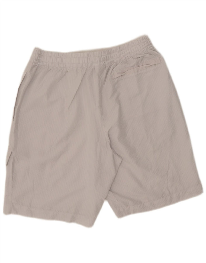 Pantaloni scurți sport cargo pentru bărbați Reebok, mari, alb, din poliester