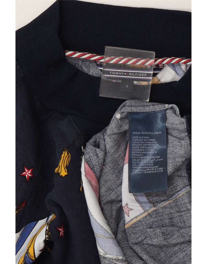 Hanorac cu grafic pentru femei Tommy Hilfiger Pulover US 6 Medium Bleumarin