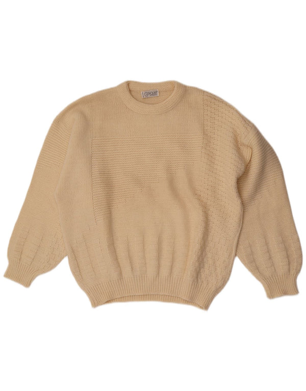 Pulover Clinique pentru femei cu decolteu triplu UK 18 XL alb