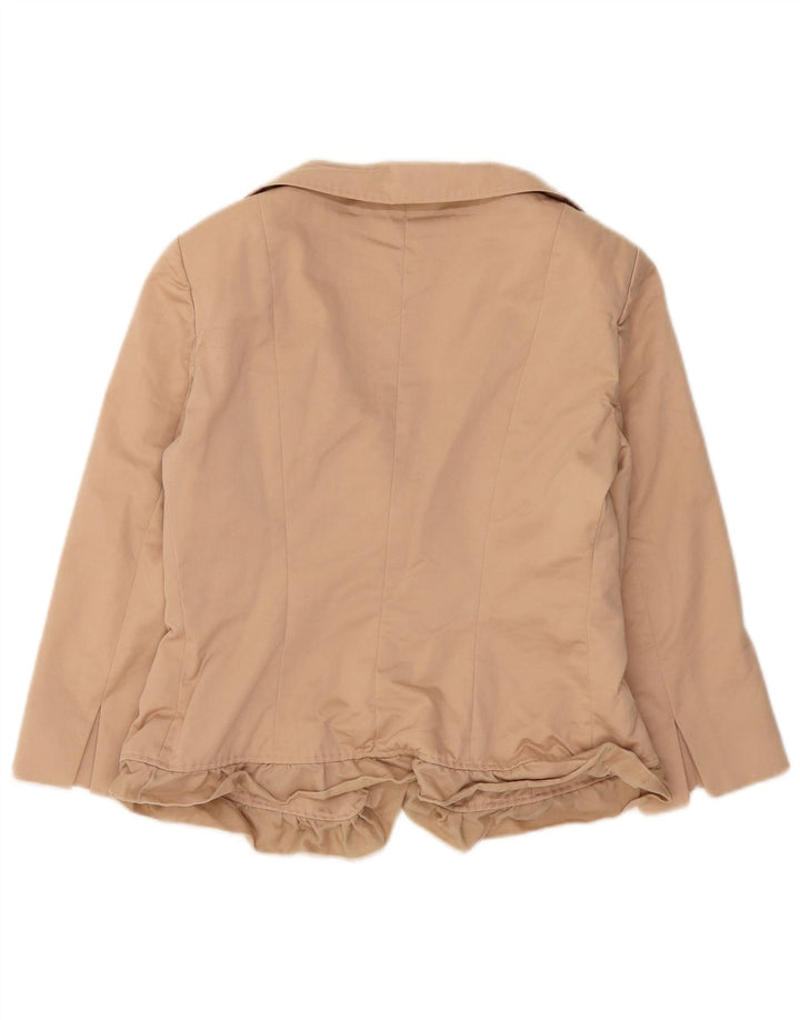 Jachetă Blazer Crop 3 Buttons pentru femei Max Mara UK 12 Medium Beige Lână