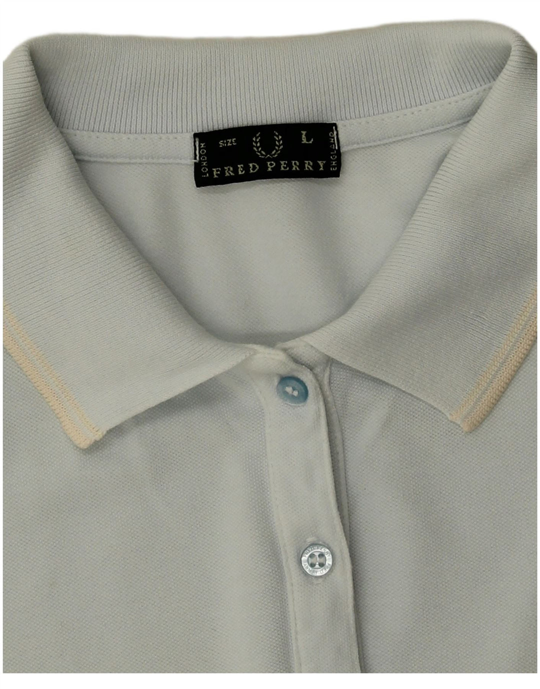 Fred Perry Tricou Polo Femei UK 16 Mare Bumbac Albastru