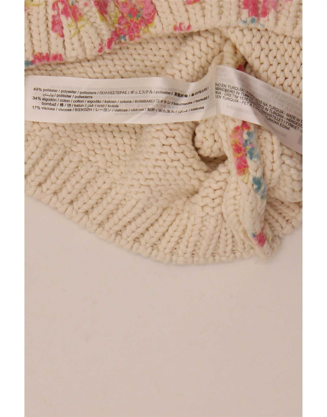 Zara femei Crop Vest Tank Top UK 12 Medium White Floral Poliester