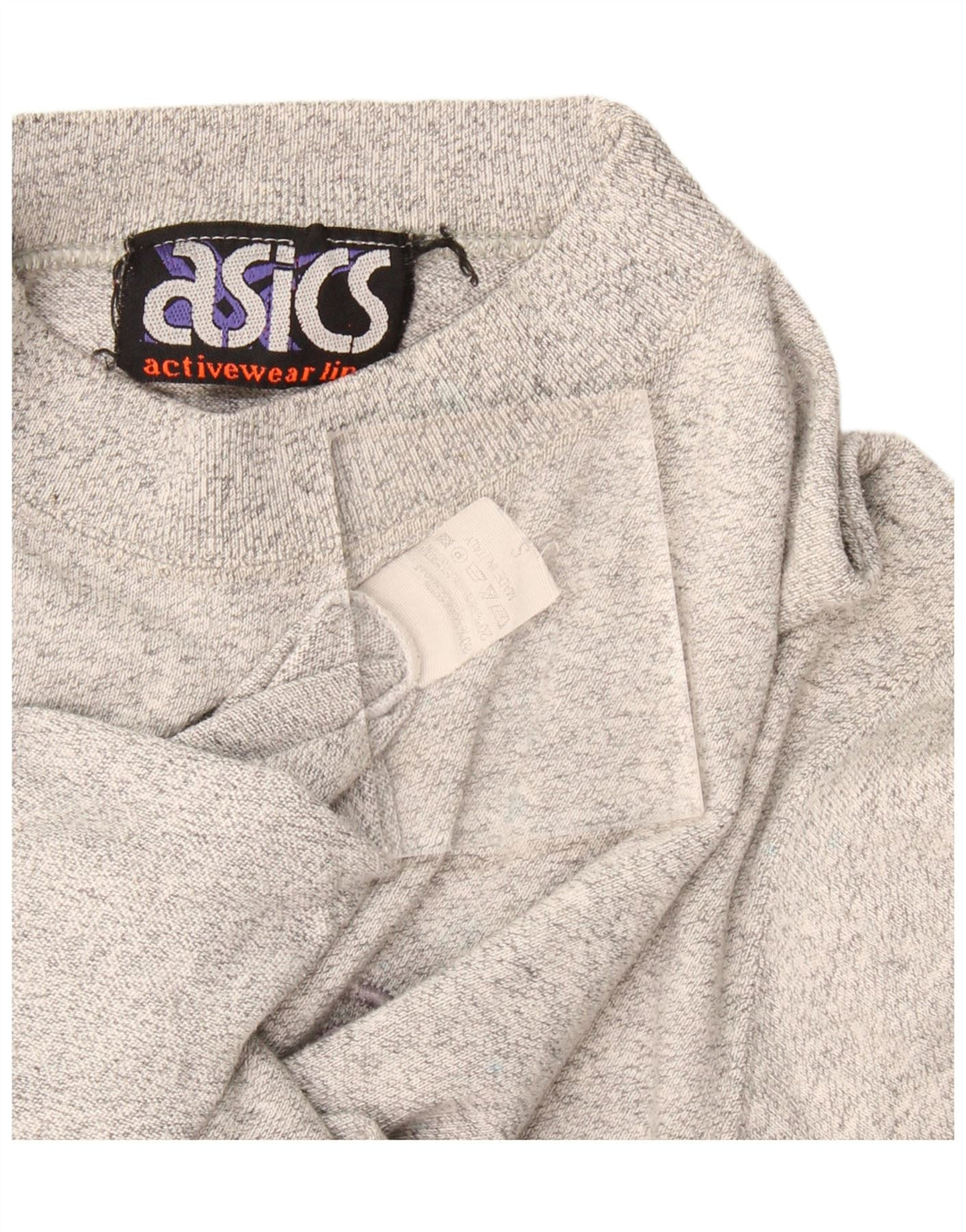 Tricou pentru bărbați Asics Top din bumbac cu pete gri mediu
