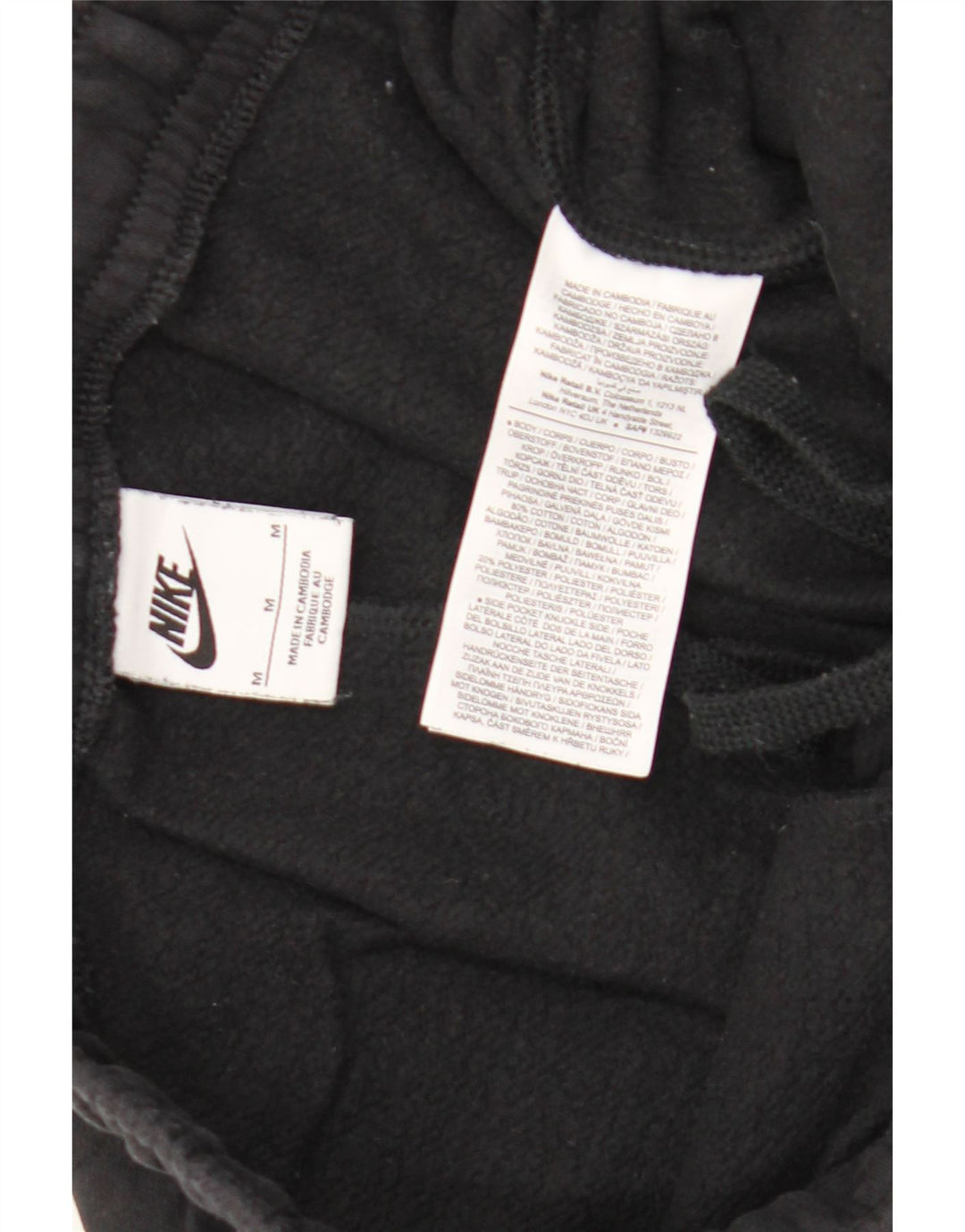 Pantaloni de trening Nike pentru bărbați Cargo Pantaloni de jogging, bumbac mediu negru