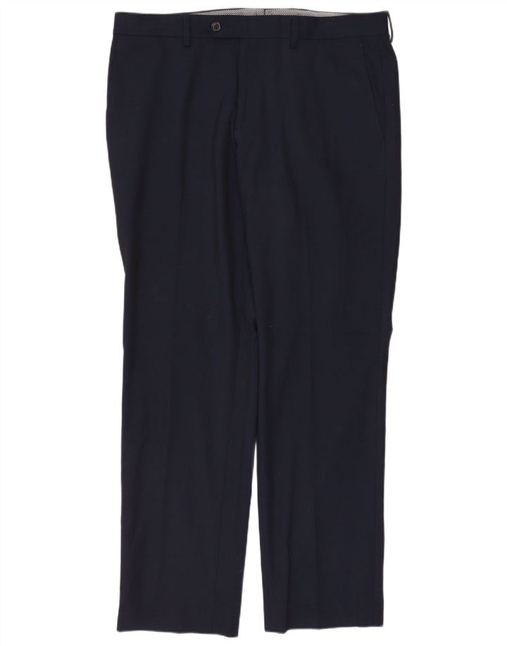 Pantaloni drepți pentru bărbați CHAPS L34 L30 Poliester bleumarin