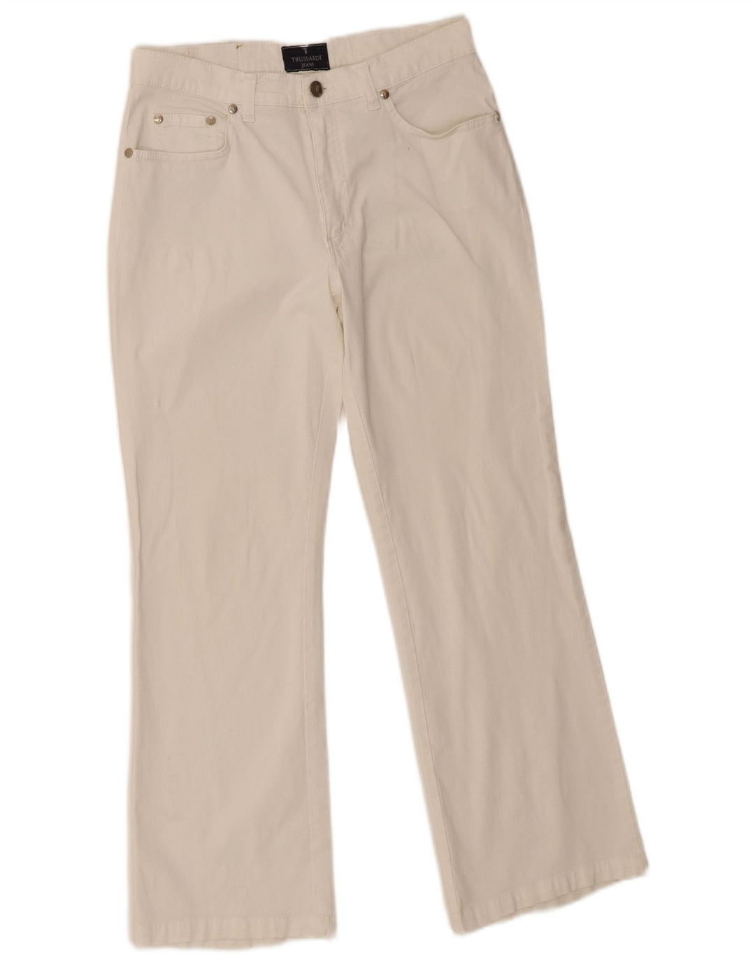 Blugi trussardi pentru femei L28 L26 bumbac alb