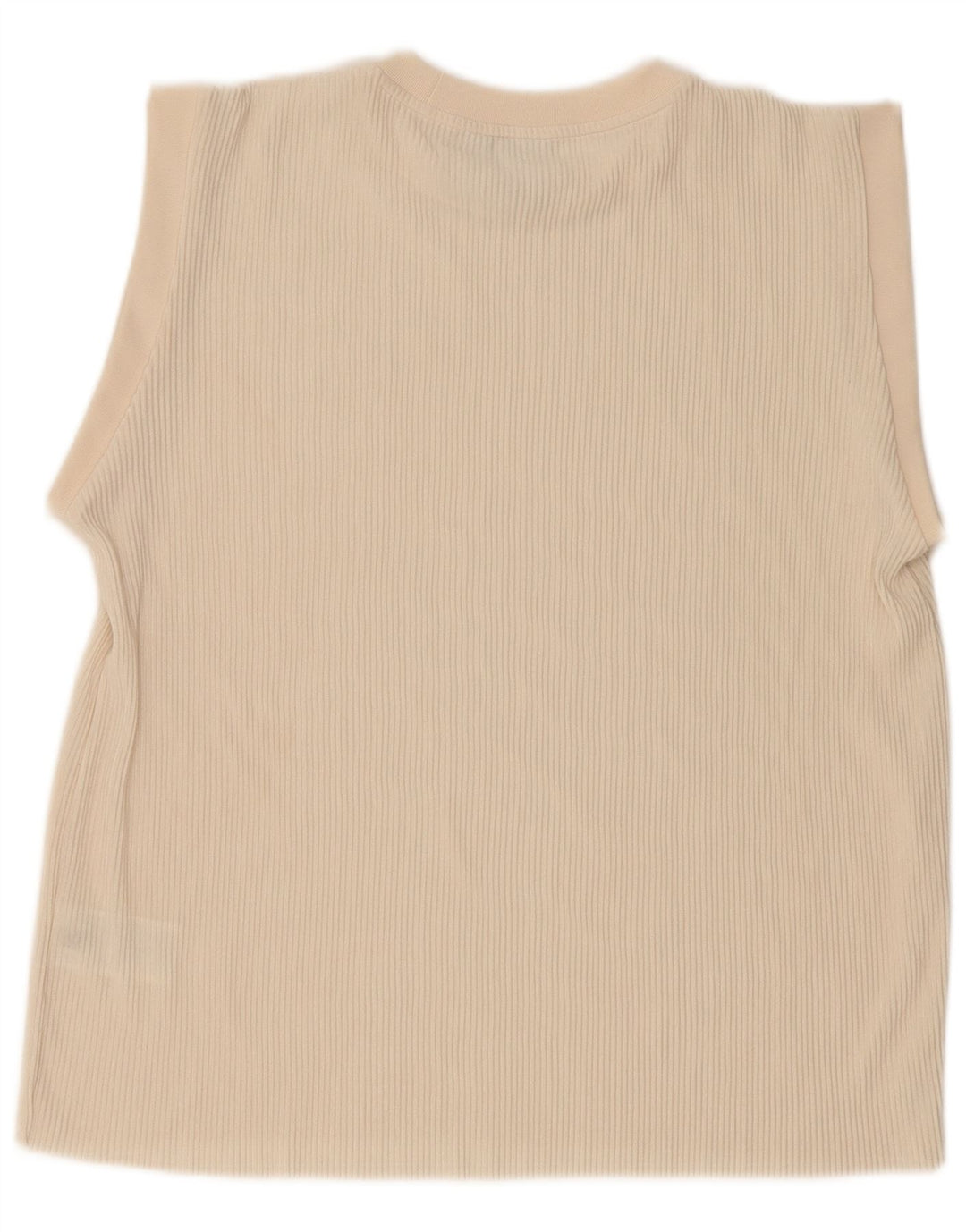 Vestă supradimensionată pentru femei Adidas UK 8 Small Beige Poliester