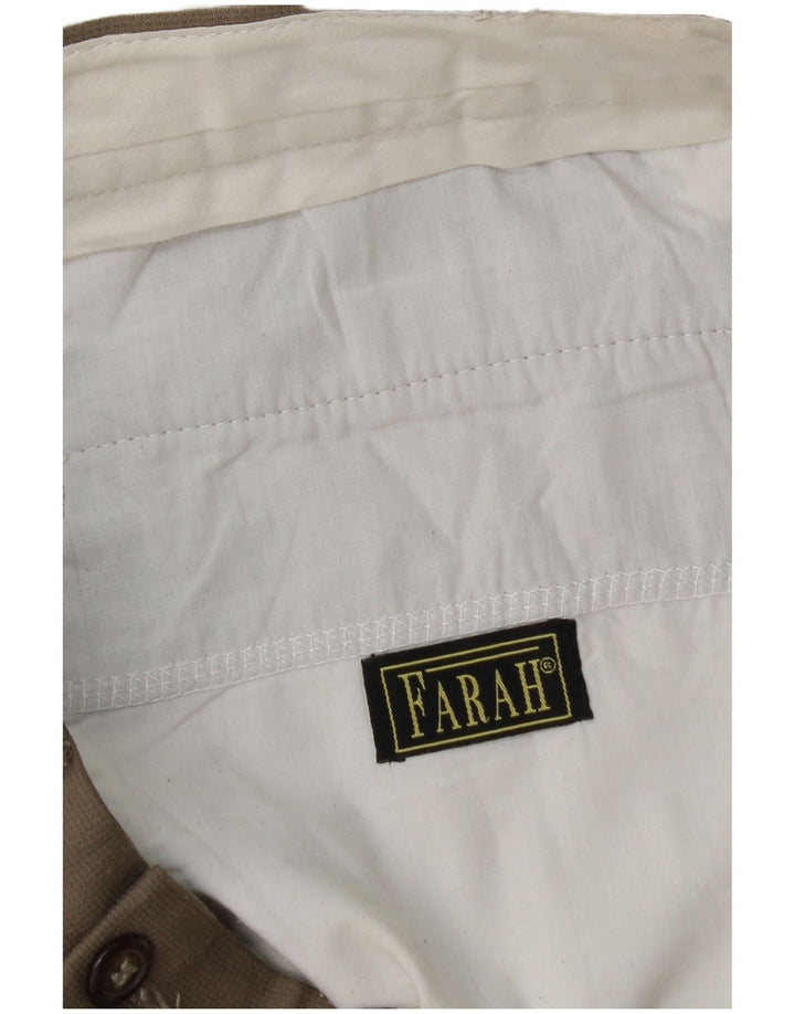 Pantaloni de costum pentru bărbați Farah L36 L32 bej