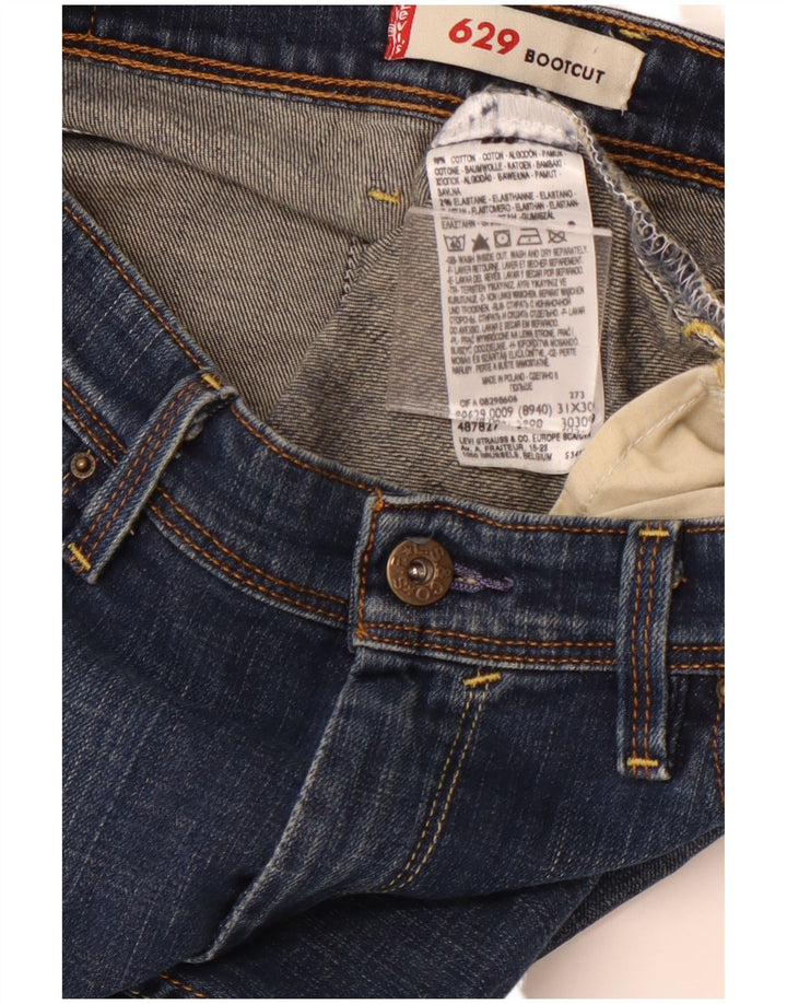 Blugi LEVI'S 629 Bootcut W31 L30 bumbac bleumarin