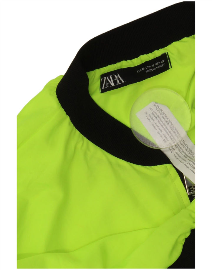 Jachetă de top pentru trening pentru femei Zara UK 14 Medium Yellow Colorblock