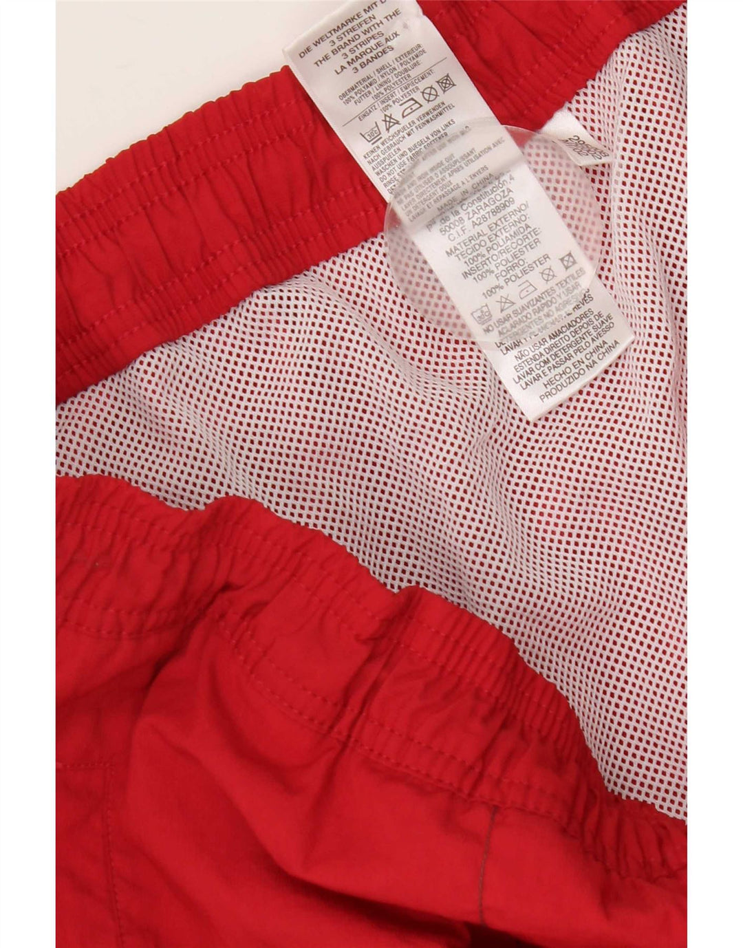 Pantaloni scurți de înot Adidas pentru bărbați, mari, roșii, din poliamidă