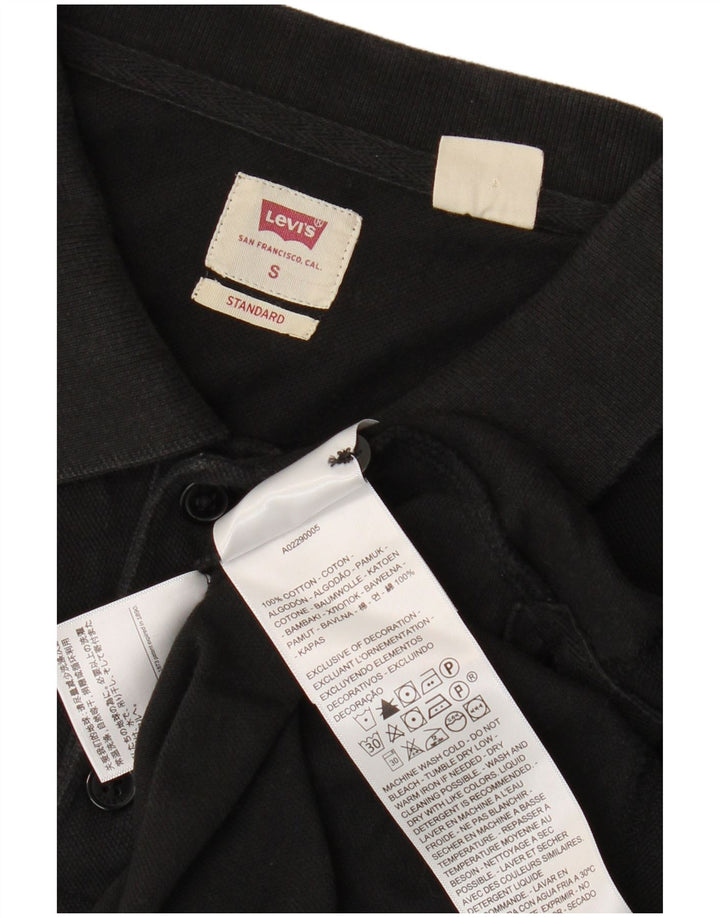 Tricou polo standard Levi's pentru bărbați, bumbac negru mic