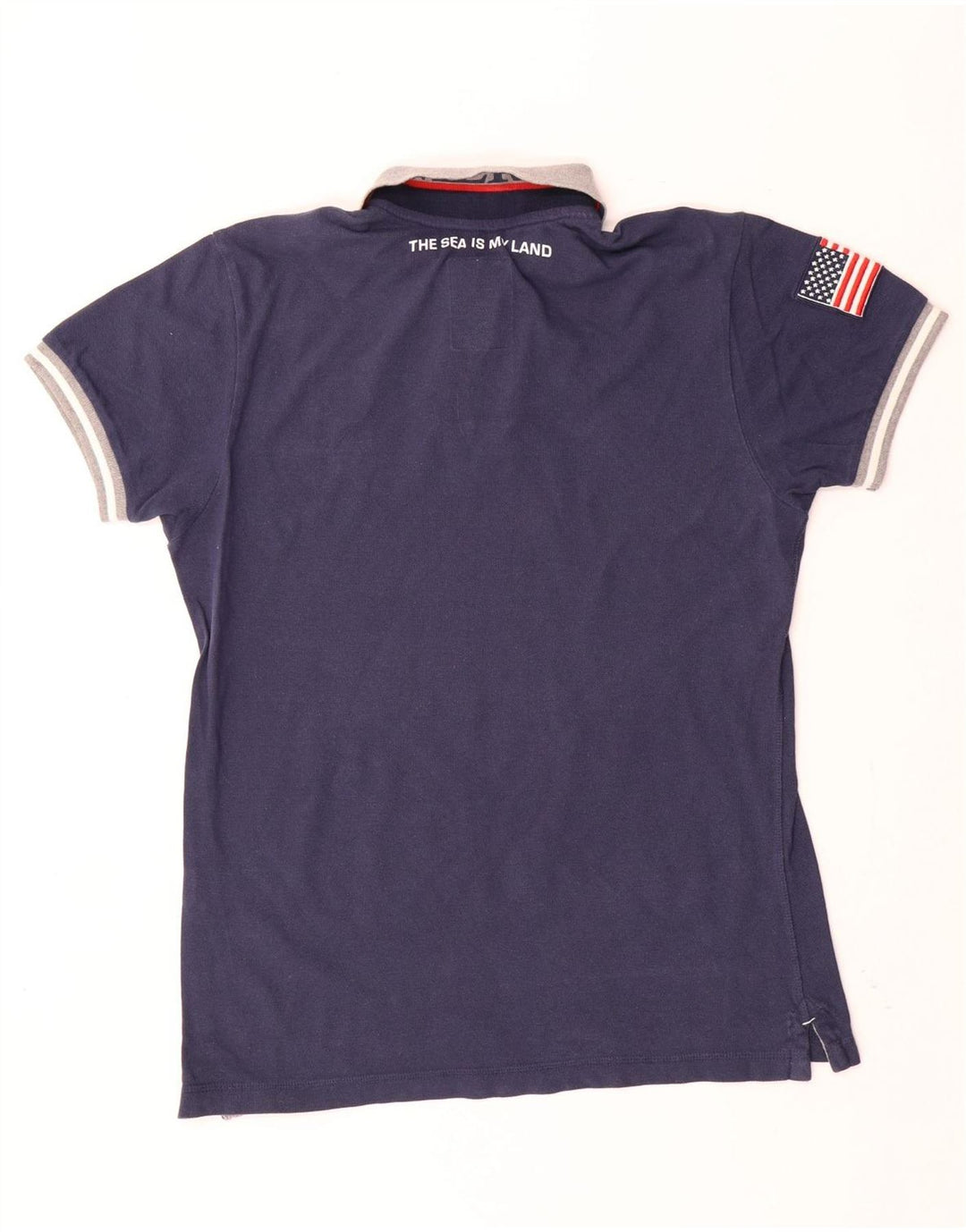 Cămașă polo cu grafică pentru bărbați NORTH SAILS, albastru marin, color block