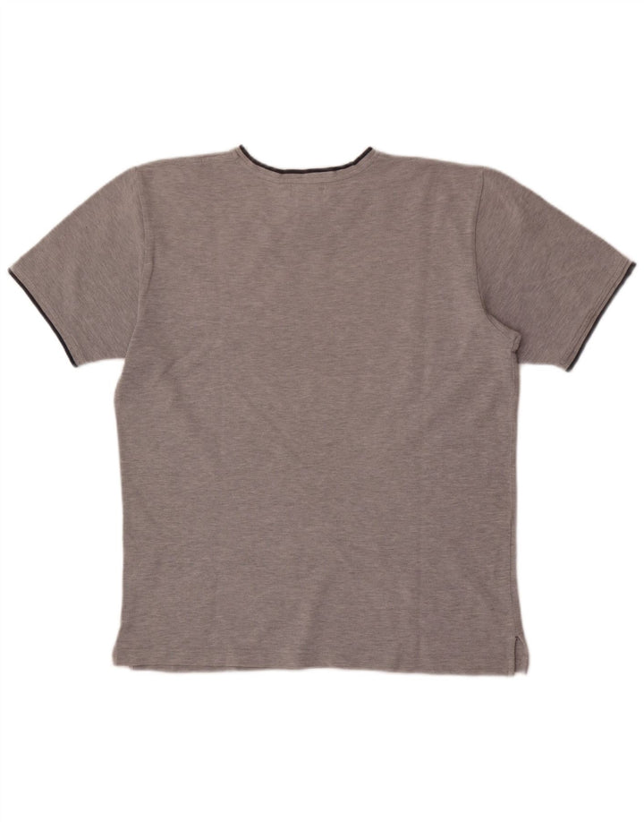 Tricou pentru bărbați Ralph Lauren Top din bumbac cu pete gri mediu