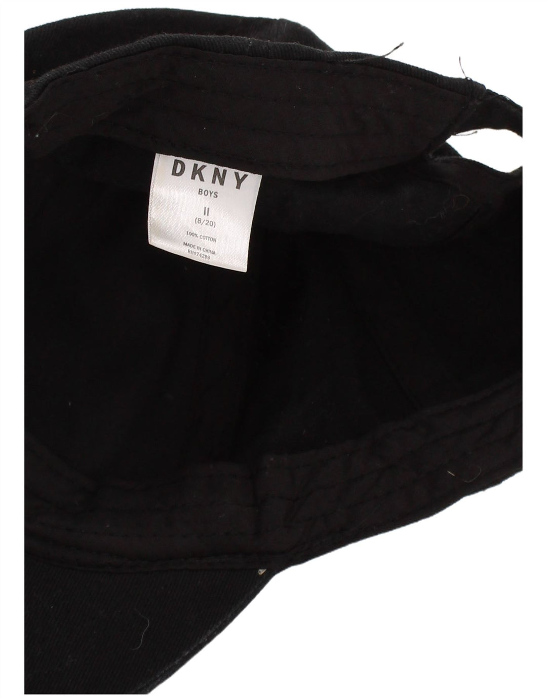 Şapcă de baseball cu grafică Dkny Boys, mărime unica, bumbac negru