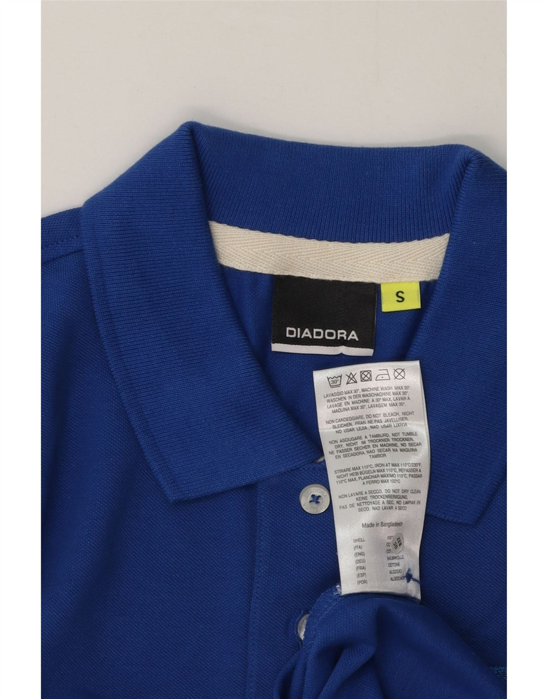 Tricou polo pentru bărbați Diadora, mic, albastru, bumbac