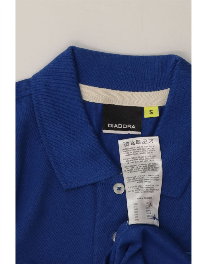 Tricou polo pentru bărbați Diadora, mic, albastru, bumbac