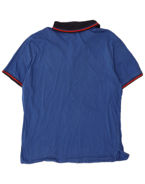 Tricou polo Trussardi Jeans pentru bărbați, bumbac albastru 2XL