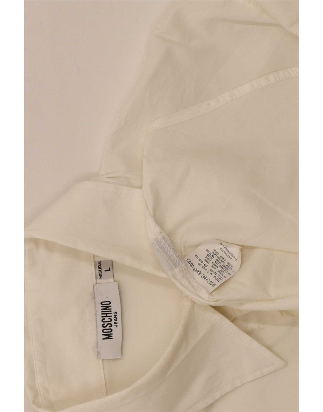 Cămașă pentru bărbați Moschino, mare, alb, bumbac