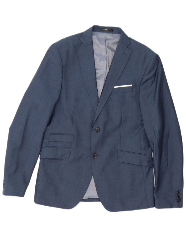 Jachetă pentru bărbați Zara Tailored Fit cu 2 nasturi EU 50 Bleumarin mediu
