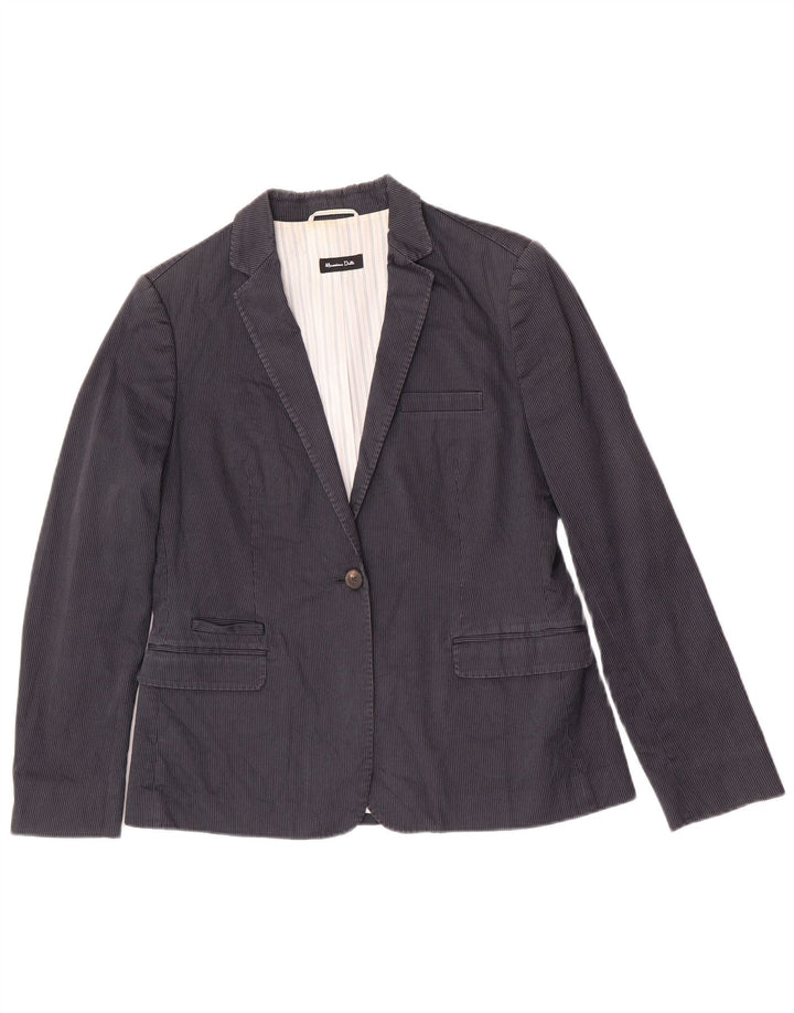 Massimo Dutti Jachetă pentru damă cu 1 nasture EU 44 XL Bleumarin cu dungi