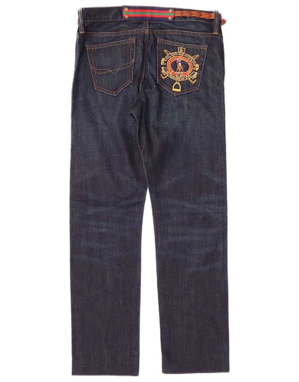 Blugi drepti pentru femei Ralph Lauren W27 L28 Bumbac bleumarin