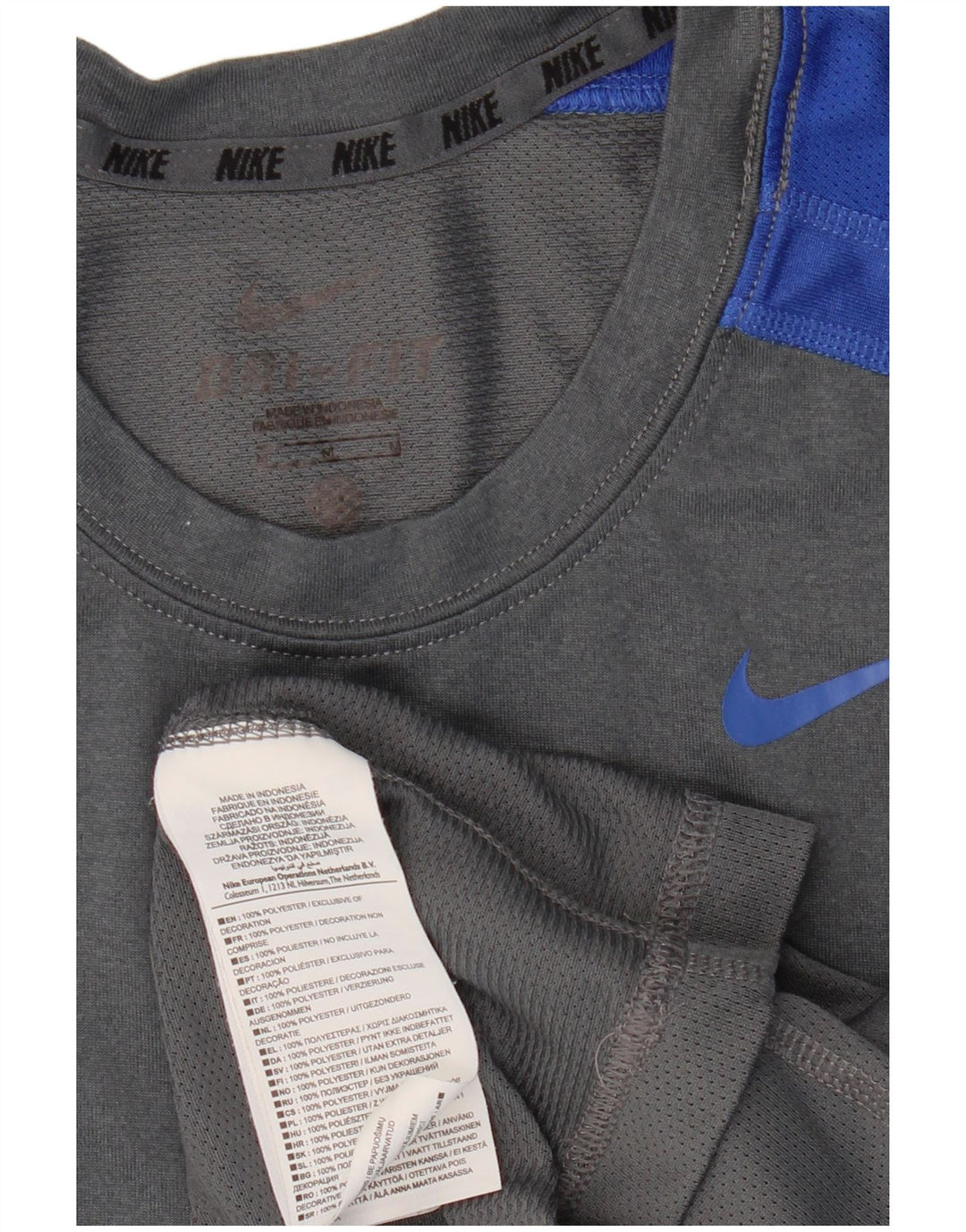 Vest Vest Top Dri Fit Nike pentru bărbați, gri mediu, poliester color bloc