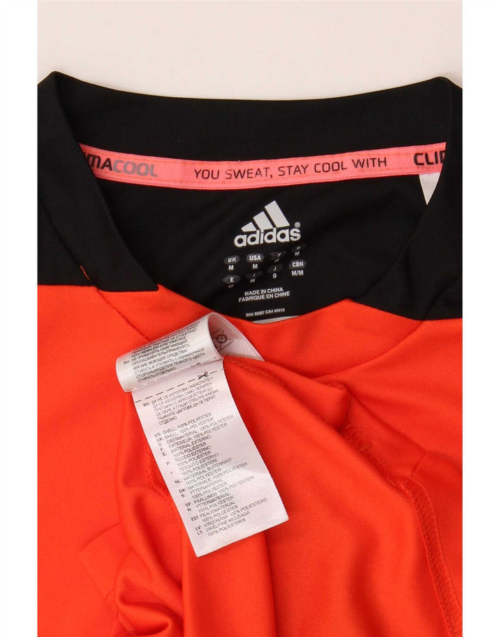 Tricou Adidas Climacool pentru bărbați Top Mediu Portocaliu Poliester Colorblock
