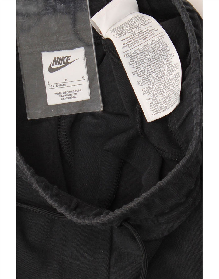 Pantaloni de trening NIKE pentru băieți Pantaloni de jogging 12-13 ani, mari, negru, bumbac