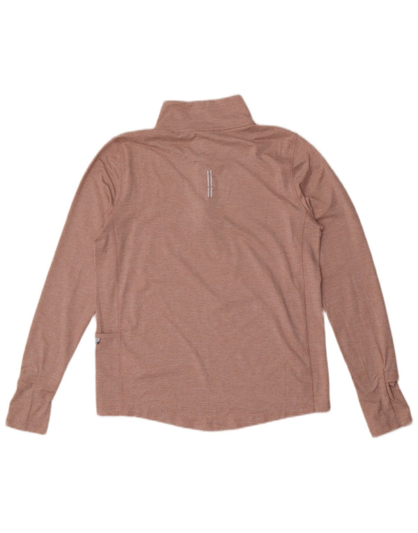 Top de trening Nike Dri Fit Pullover pentru femei UK 10 Small Pink Flecked