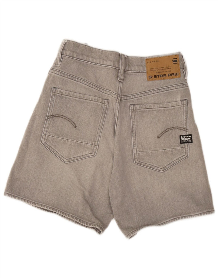 Pantaloni scurți din denim G-Star pentru femei W28 bumbac gri mediu