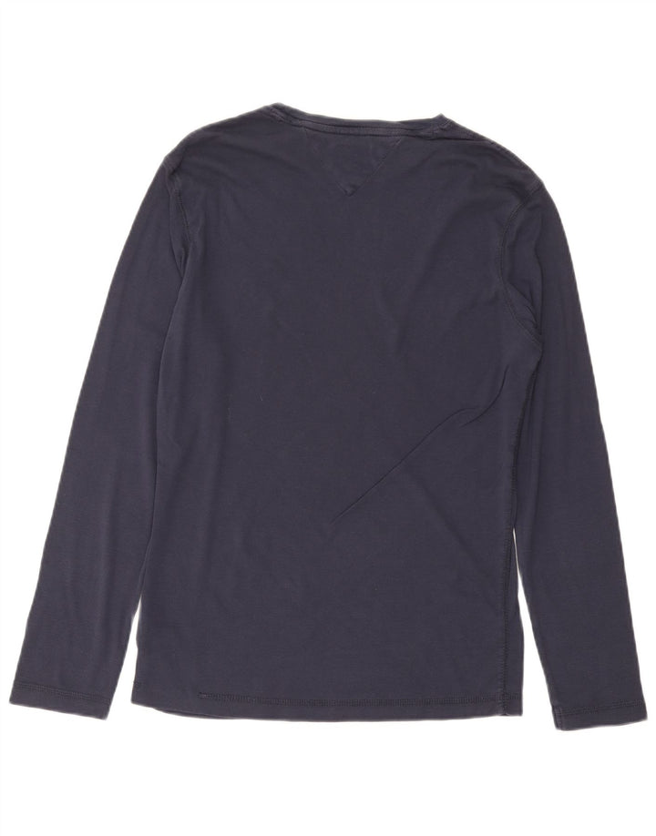 TOMMY HILFIGER Top pentru bărbați cu mânecă lungă, mediu, bleumarin, bumbac