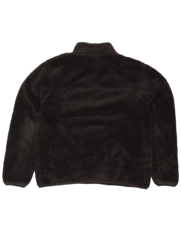 Jumper pentru bărbați Mountain Warehouse, din lână, cu fermoar, XL, poliester negru