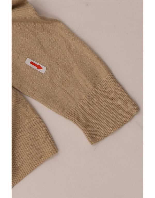 Pulover cardigan pentru femei Marks & Spencer UK 14 mare bej acrilic