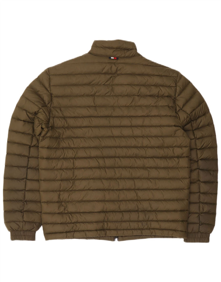 Jachetă căptușită Tommy Hilfiger pentru femei UK 14 Medium Khaki Poliamidă