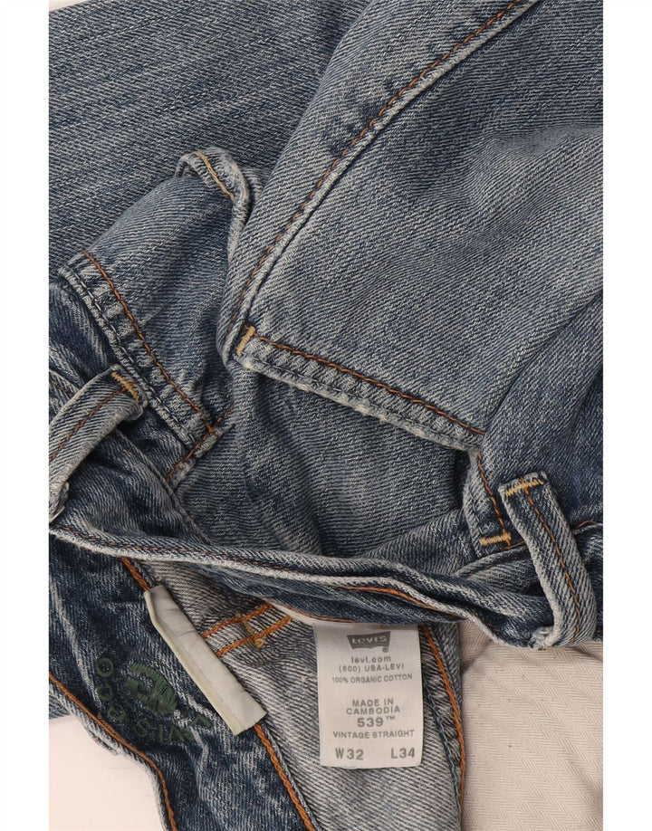 Blugi drepti pentru bărbați Levi's W32 L34 Bumbac albastru