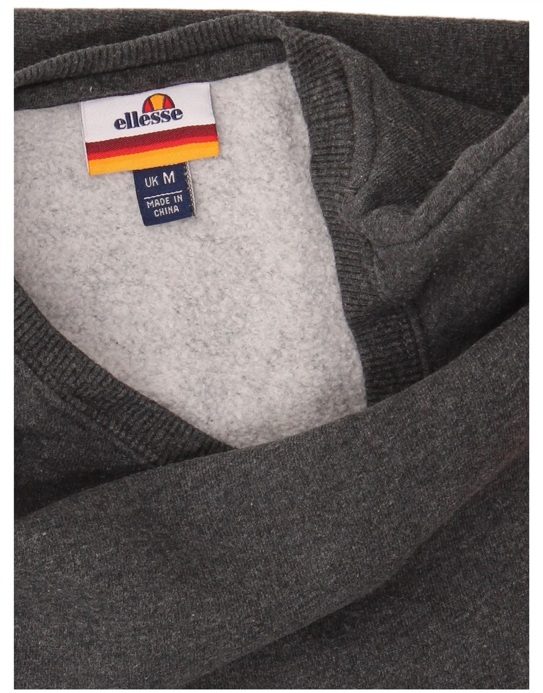 ELLESSE Mens Sweatshirt Jumper Medium Grey Cotton