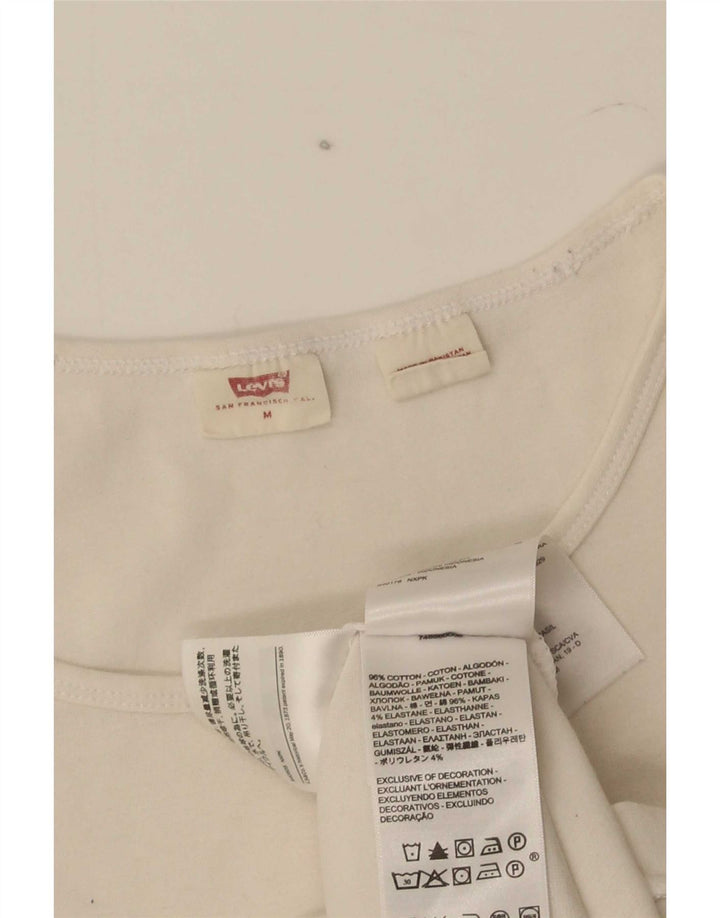 Tricou pentru femei Levi's Top UK 12 Medium White Bumbac