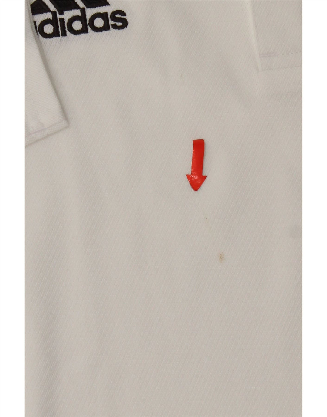 Tricou polo Adidas Climalite pentru bărbați, mare, alb, poliester
