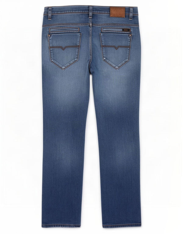 Blugi drepti pentru femei Hugo Boss L34 L29 Bumbac bleumarin