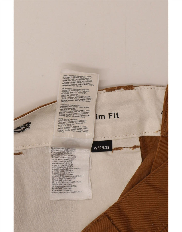 Pantaloni chino pentru bărbați Dickies Slim Fit W32 L32 Maro Poliester