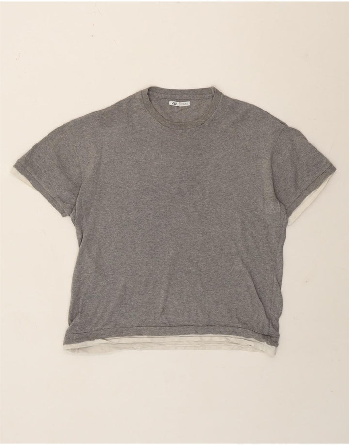 Tricou pentru bărbați Zara Mic Gri