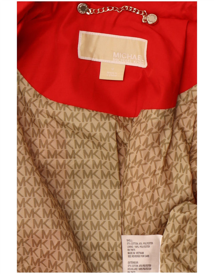 Trench pentru femei MICHAEL KORS UK 12 bumbac roșu mediu