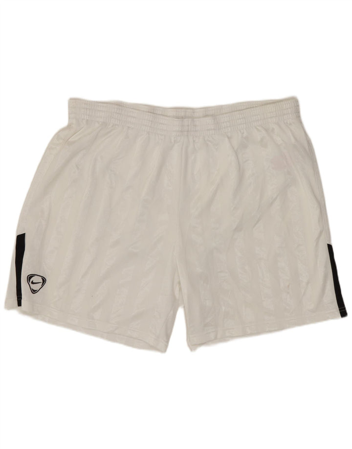 Pantaloni scurți sport Nike pentru bărbați XL, poliester cu dungi albe