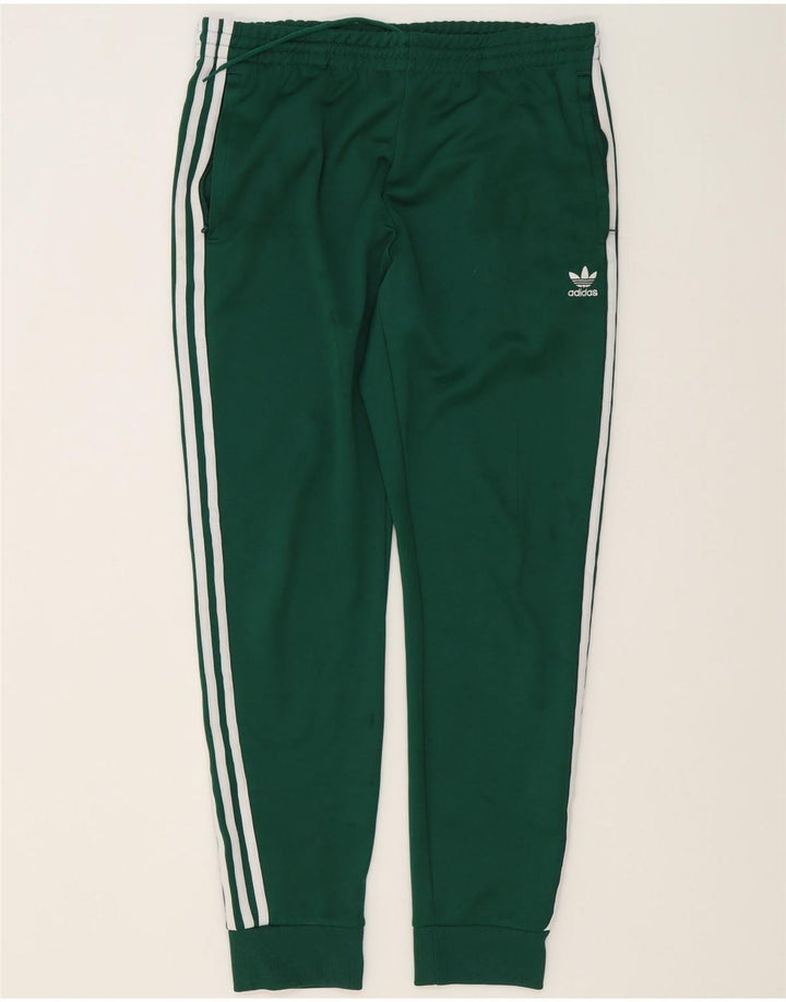 Pantaloni de trening pentru bărbați Adidas Pantaloni de jogging, mari, verde, poliester