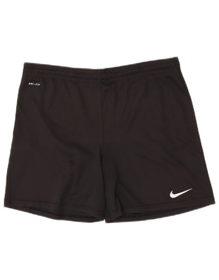 Pantaloni scurți sport Nike Dri Fit pentru băieți 13-14 ani XL poliester negru