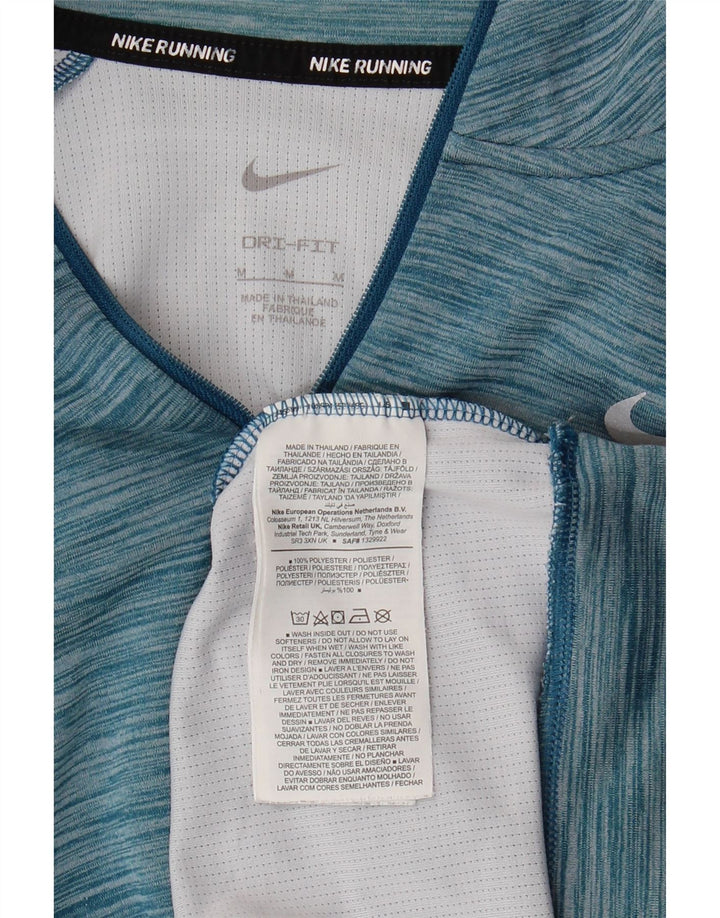 Top de trening NIKE Dri Fit Pullover pentru femei UK 14 Medium Blue Flecked
