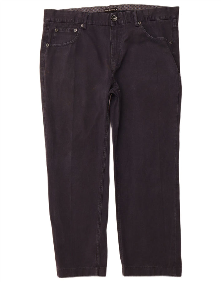 BEST COMPANY Pantaloni casual drepti pentru bărbați EU 54 2XL W38 L26 bleumarin