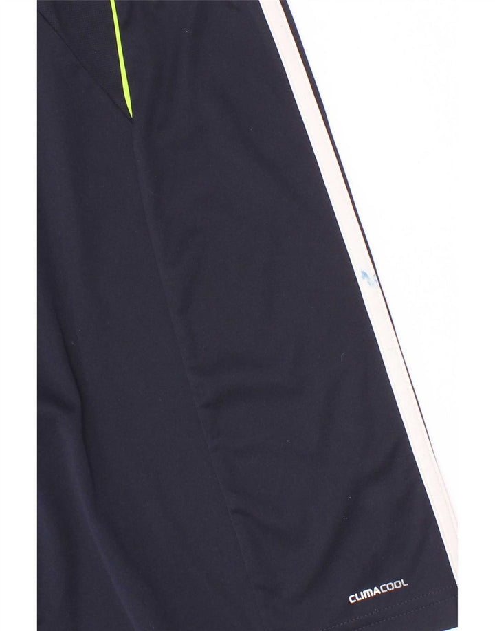 Pantaloni scurți sport pentru băieți Adidas Climacool 13-14 ani, albastru bleumarin, poliester